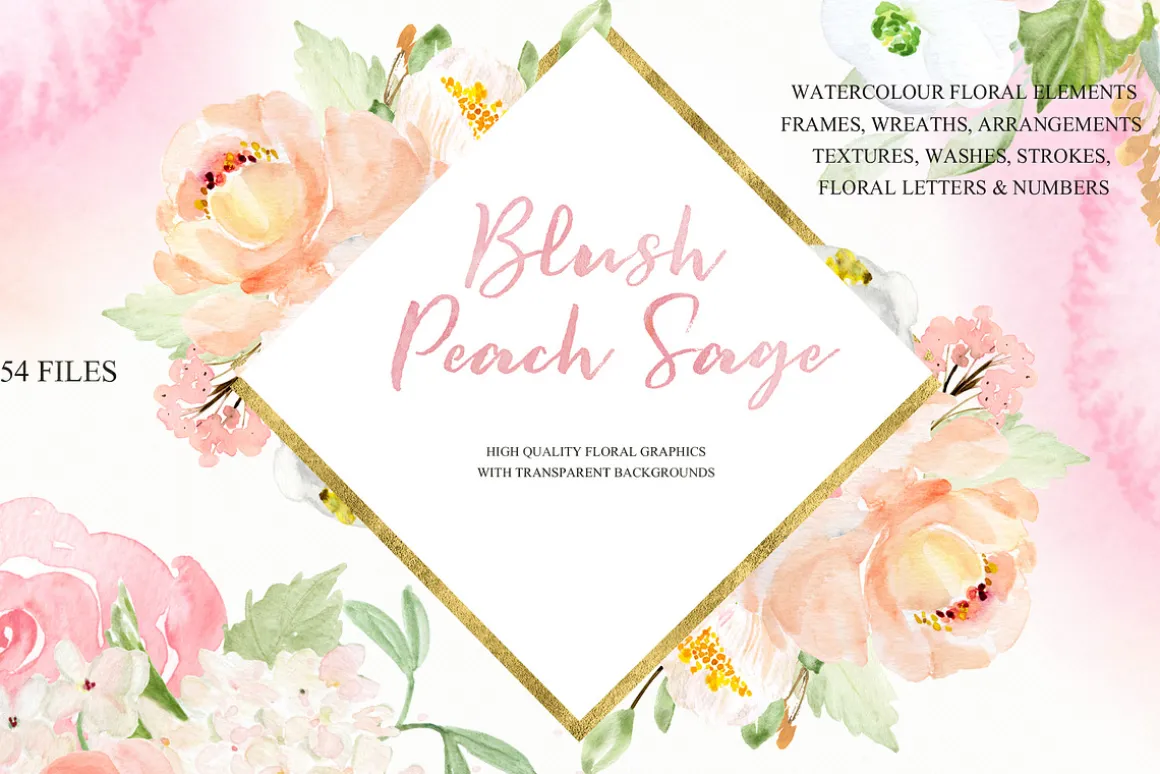 Blush Peach Sage flowers