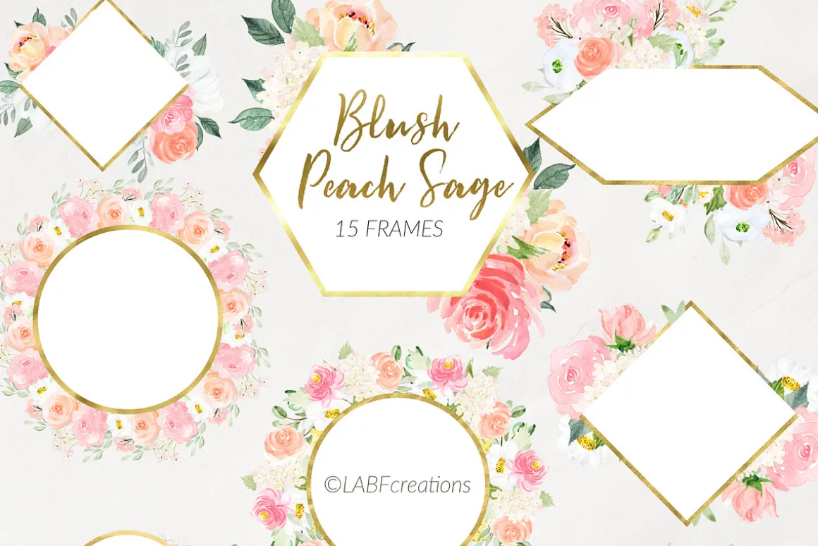 Blush Peach Sage flowers