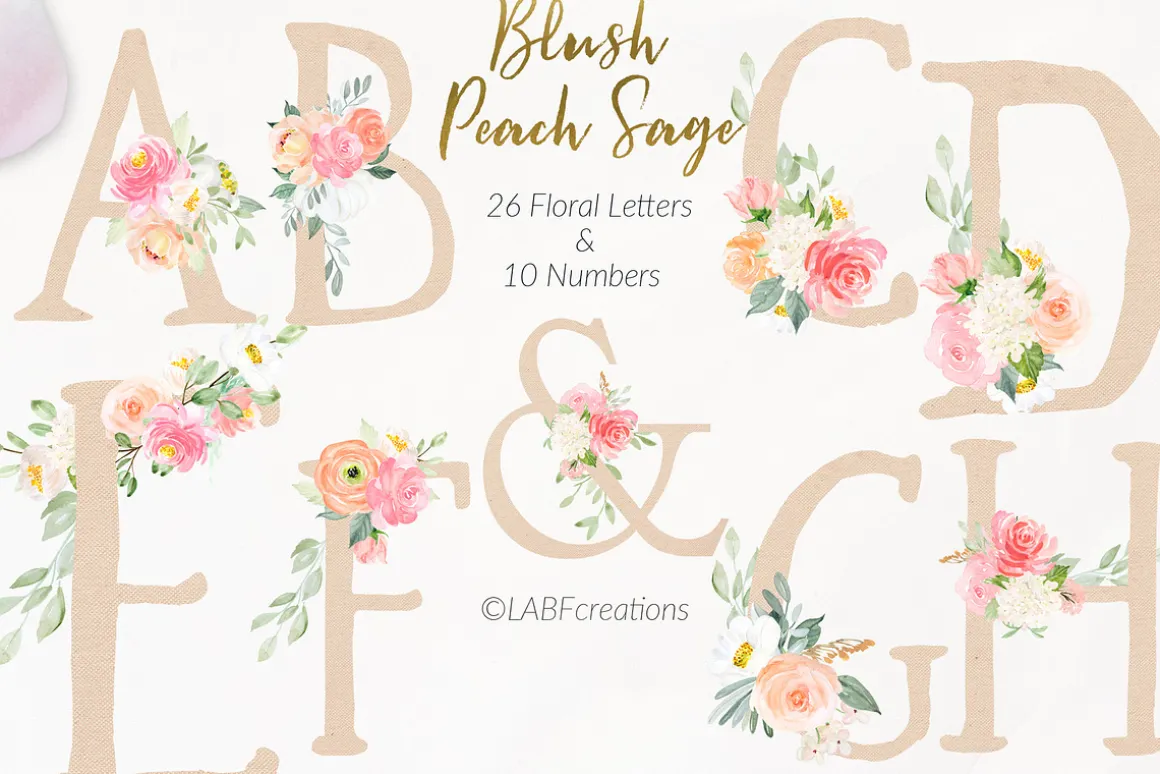 Blush Peach Sage flowers