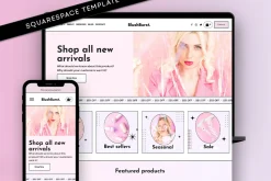 Blush Pink Pastel Website Template