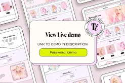 Blush Pink Pastel Website Template