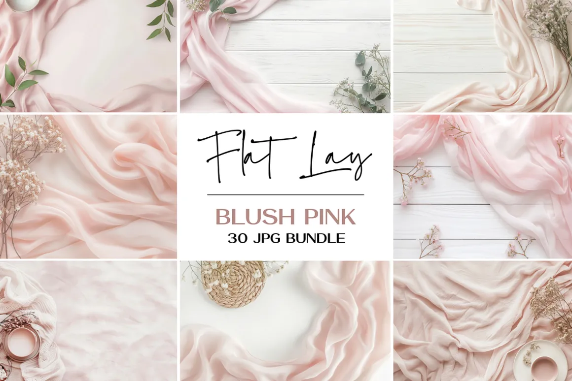 Blush Pink Table Flat Lay Bundle