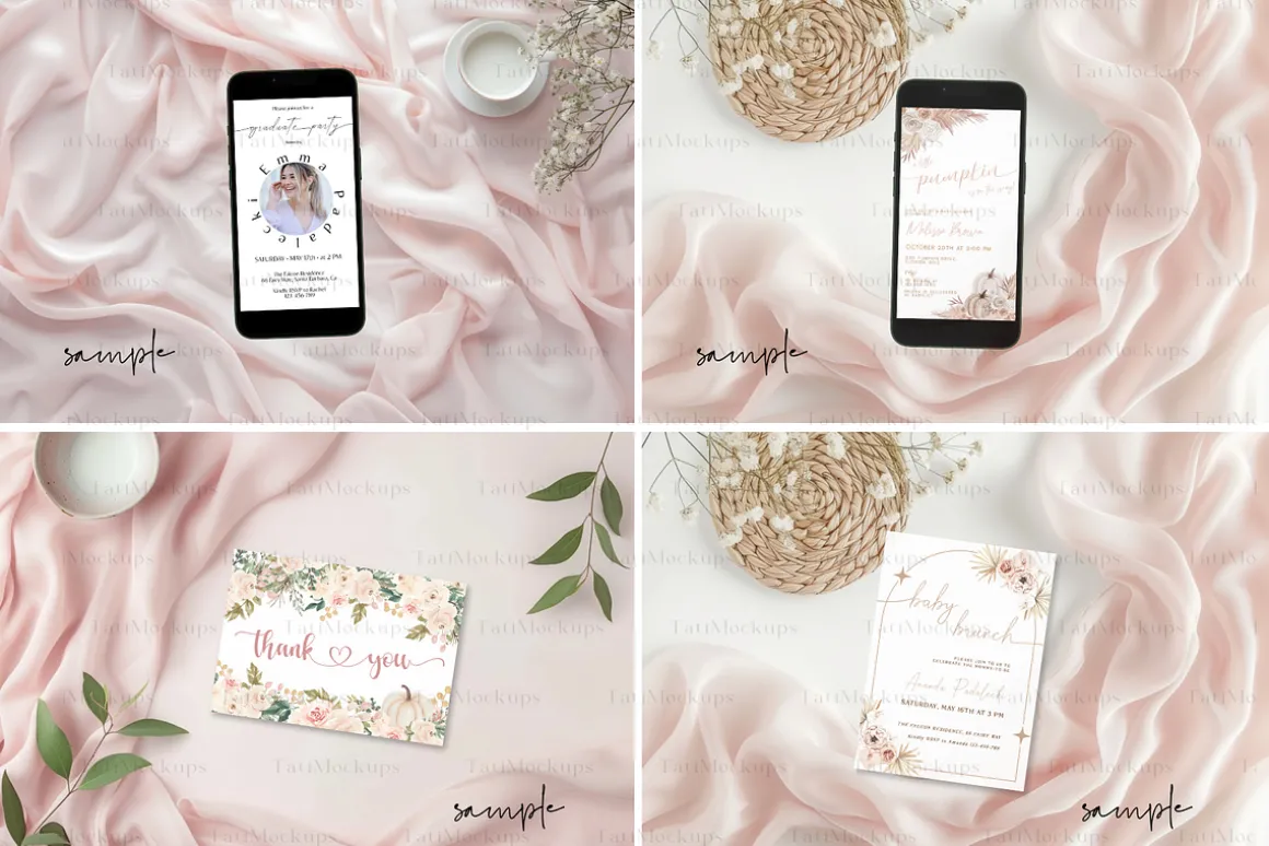 Blush Pink Table Flat Lay Bundle