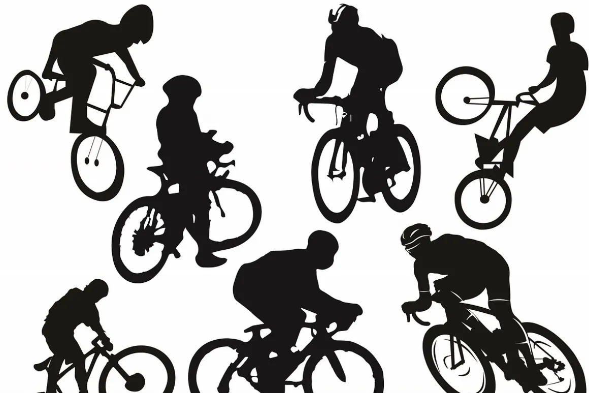 Bmx Rider Silhouette clipart