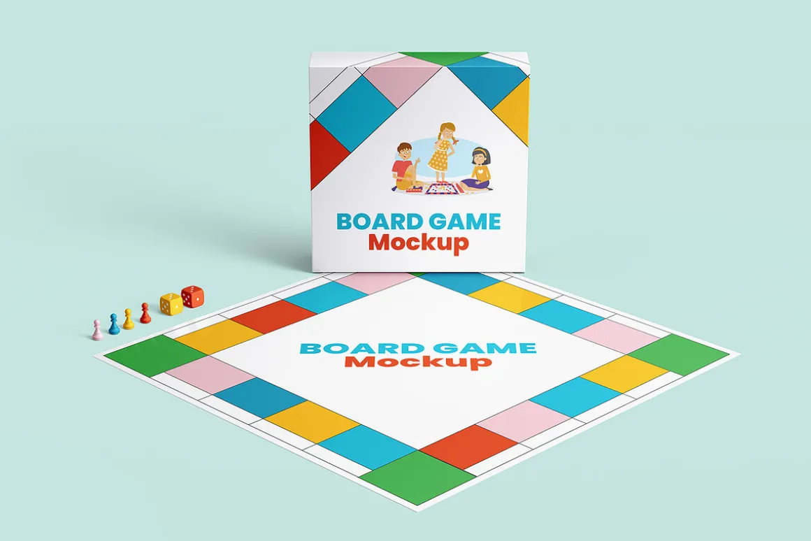 Board Game Mockup - 6 Views