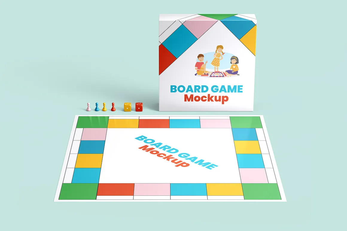 Board Game Mockup - 6 Views