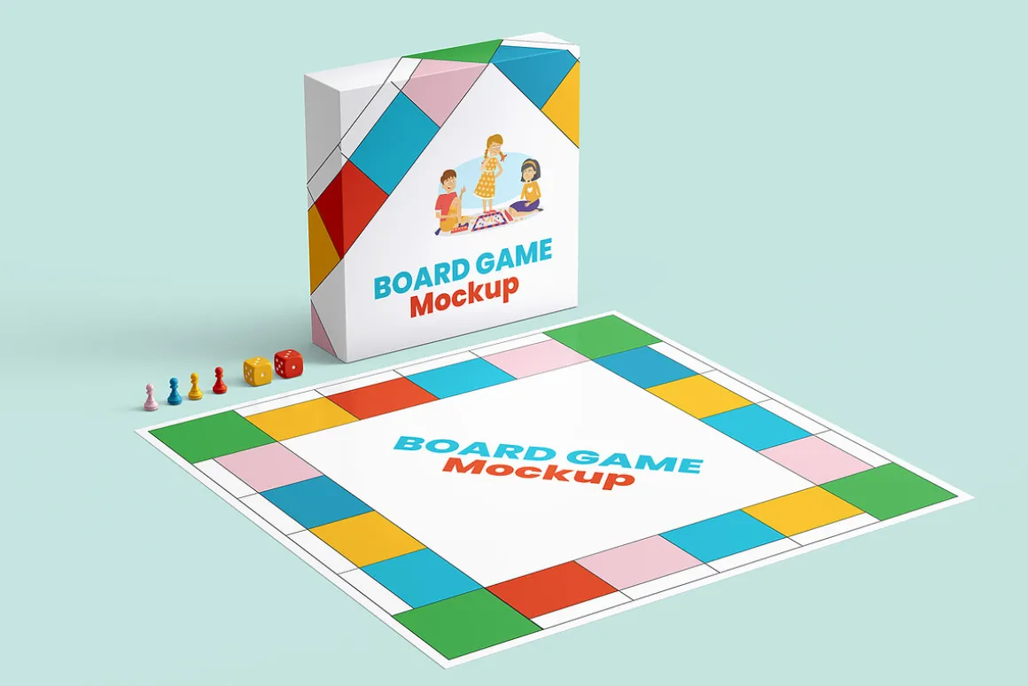 Board Game Mockup - 6 Views