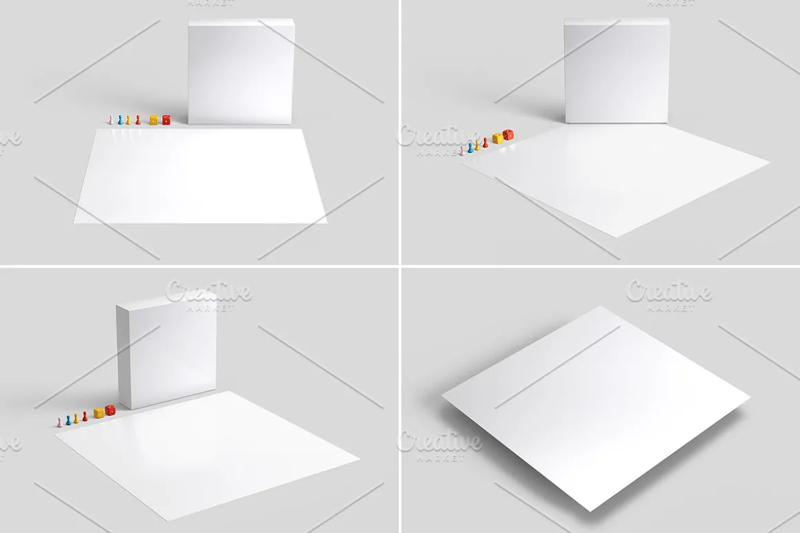 Board Game Mockup - 6 Views