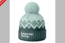 Bobble Hat Mockup