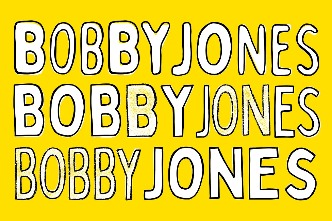 Bobby Jones - 16 Fonts