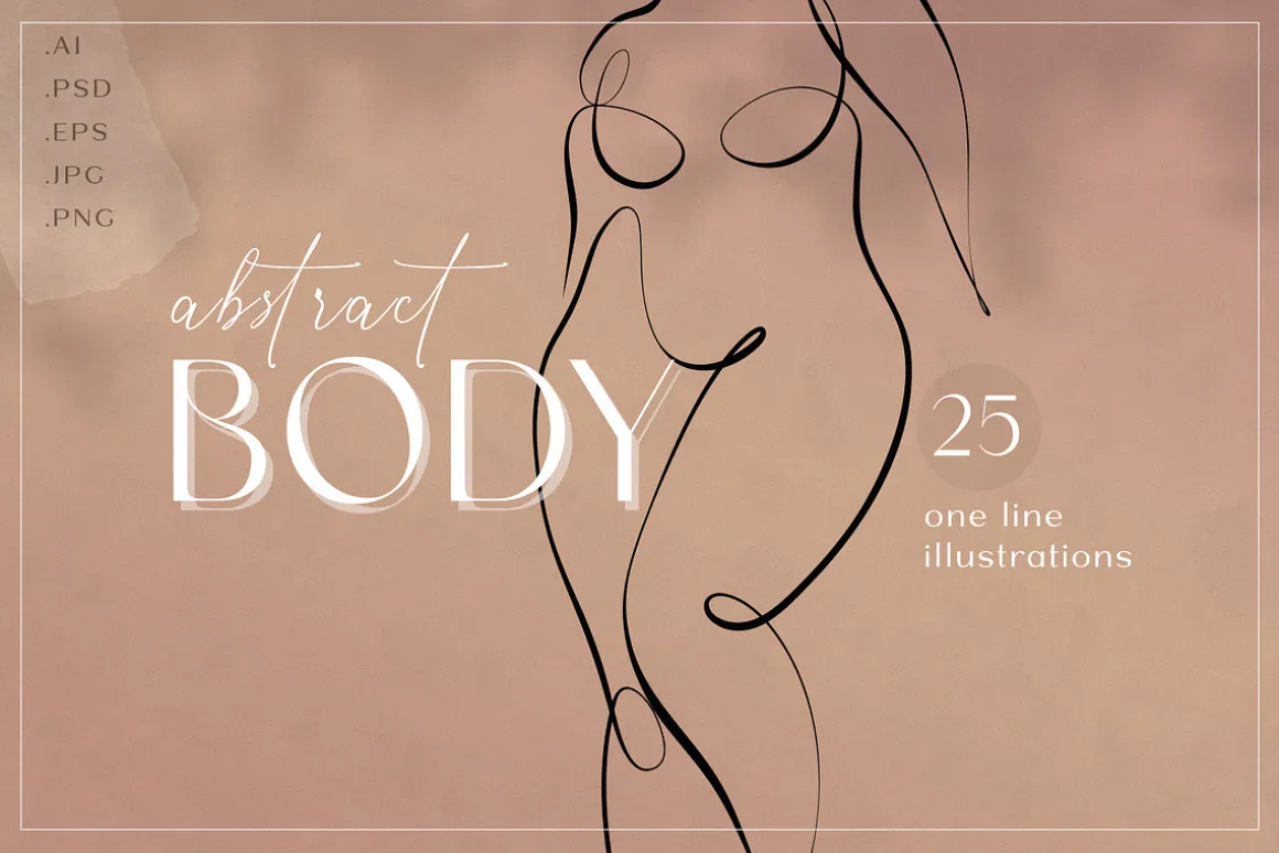 BODY - abstract one line art