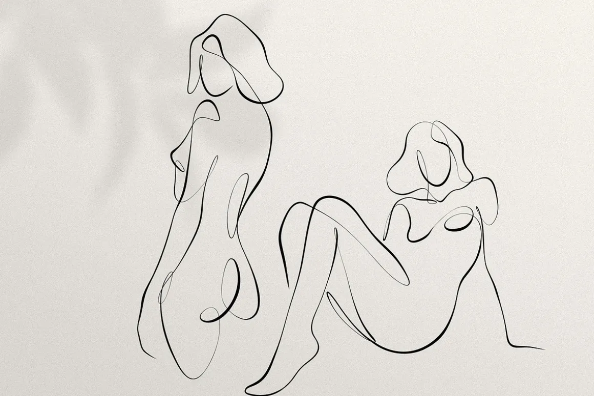 BODY - abstract one line art