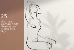 BODY - abstract one line art