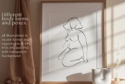 BODY - abstract one line art