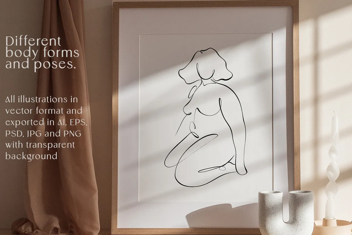 BODY - abstract one line art
