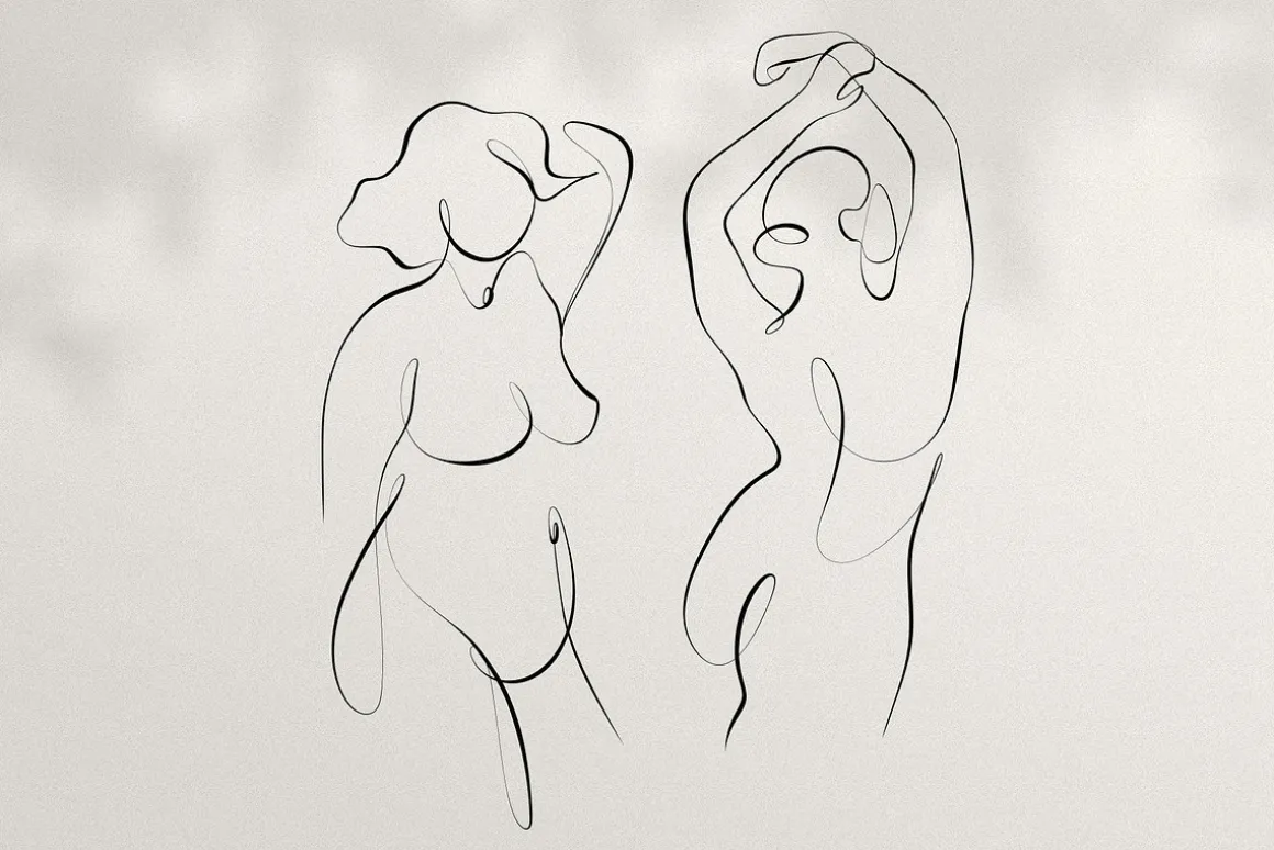 BODY - abstract one line art