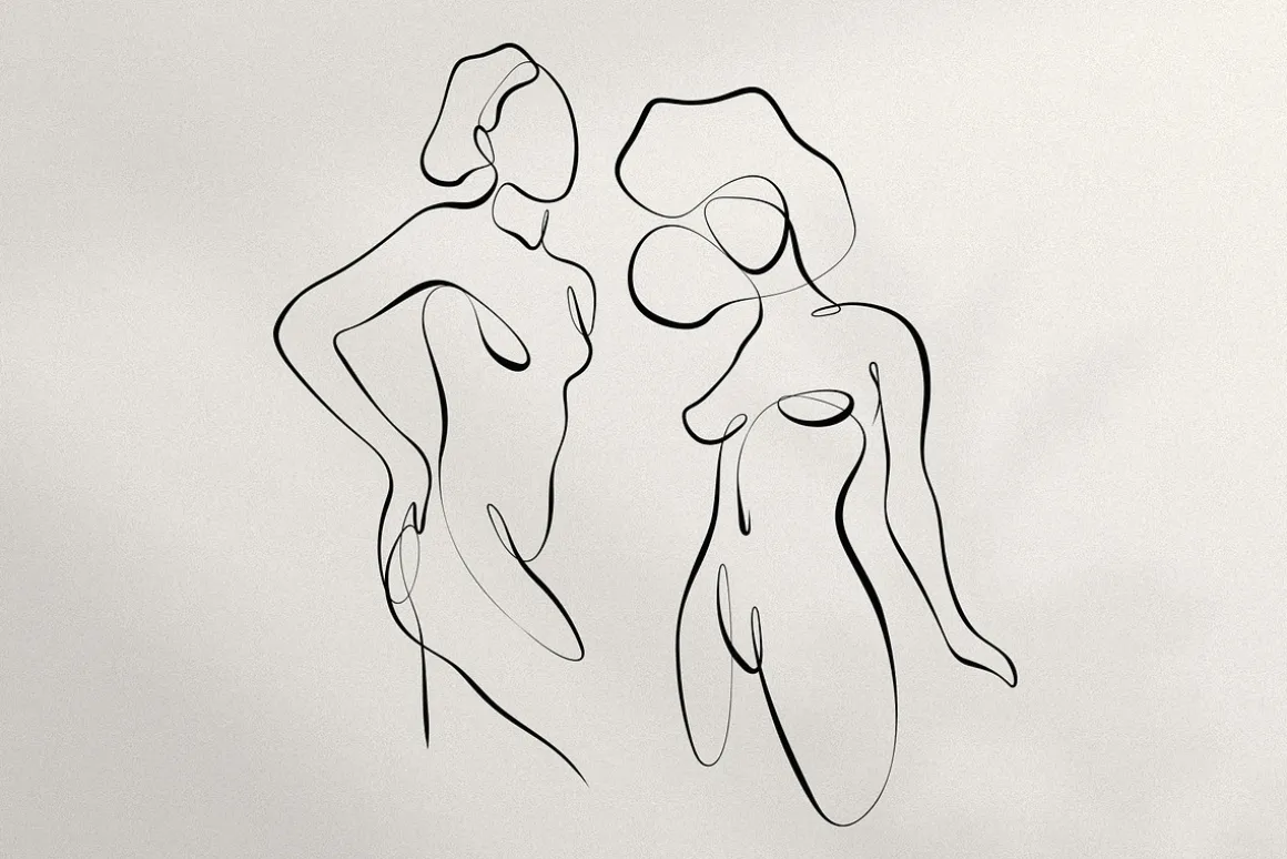 BODY - abstract one line art