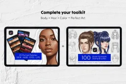 215 Body Stamp Brushes Bundle