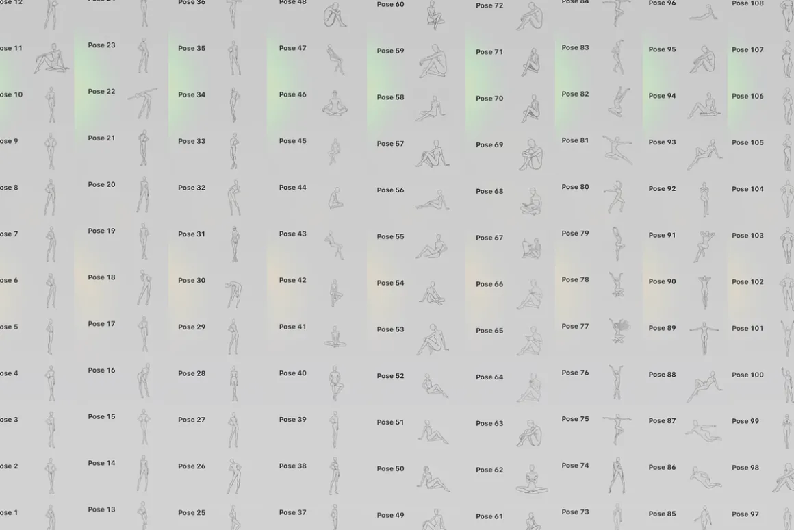 215 Body Stamp Brushes Bundle