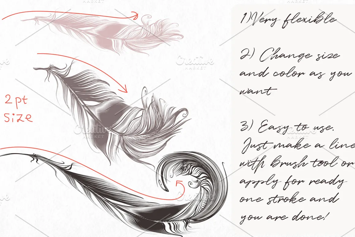 Bohemian magic. Illustrator brushes