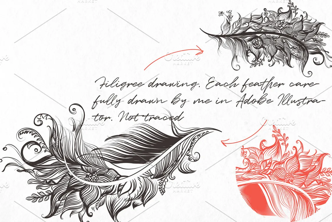 Bohemian magic. Illustrator brushes