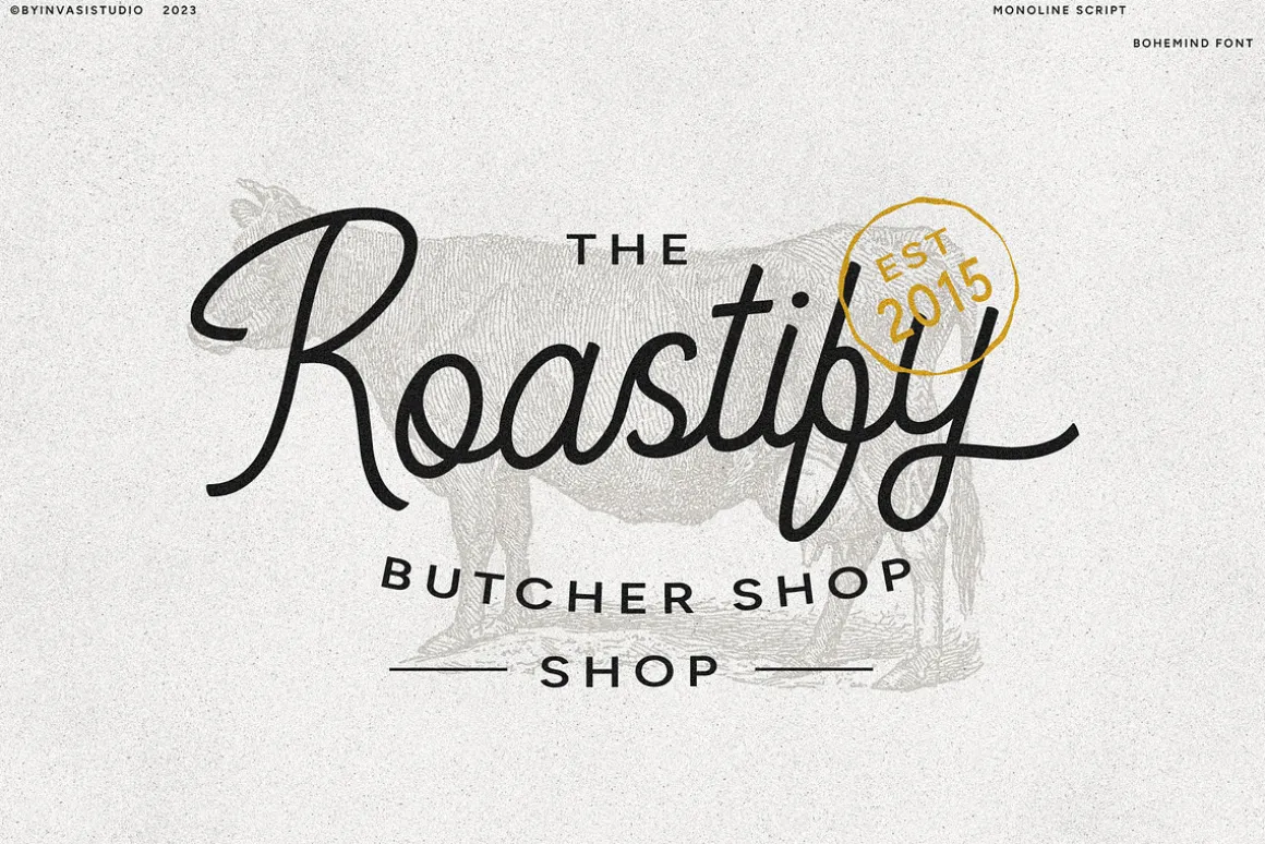 Bohemind - Monoline Signature Font