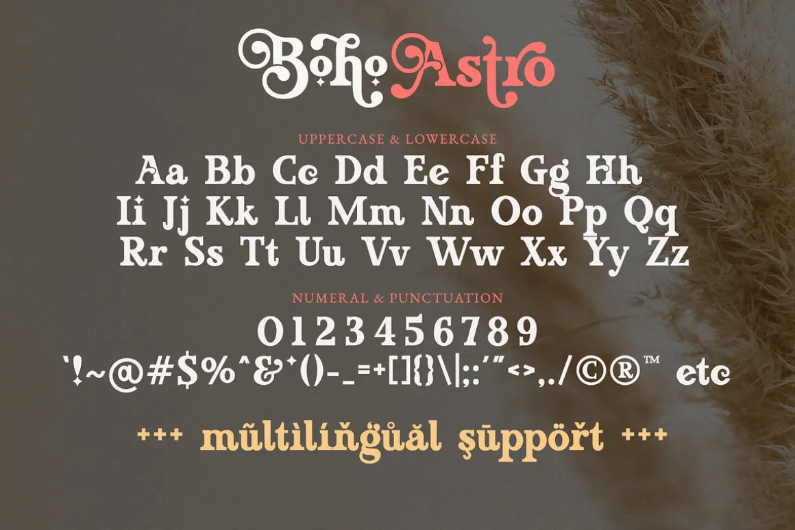 Boho Astro - Vintage Slab Serif