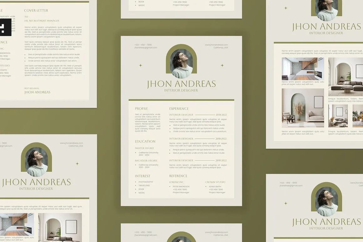 Boho CV Resume