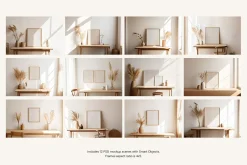 Boho Frame Mockup Bundle