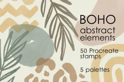 Boho abstract Procreate brushes