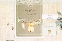 Boho nursery clipart Baby watercolor