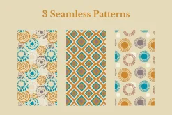 3 Boho Seamless Patterns