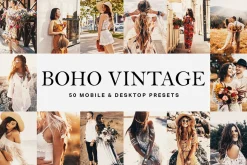 50 Boho Vintage Lightroom Presets