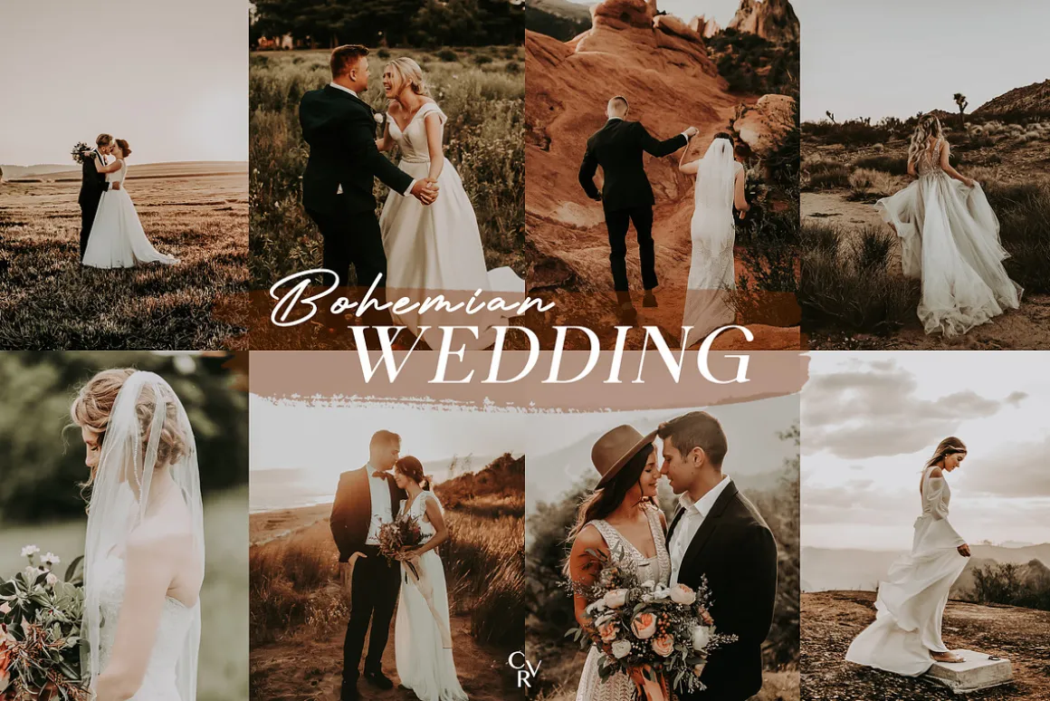 10 Boho Wedding Lightroom Presets