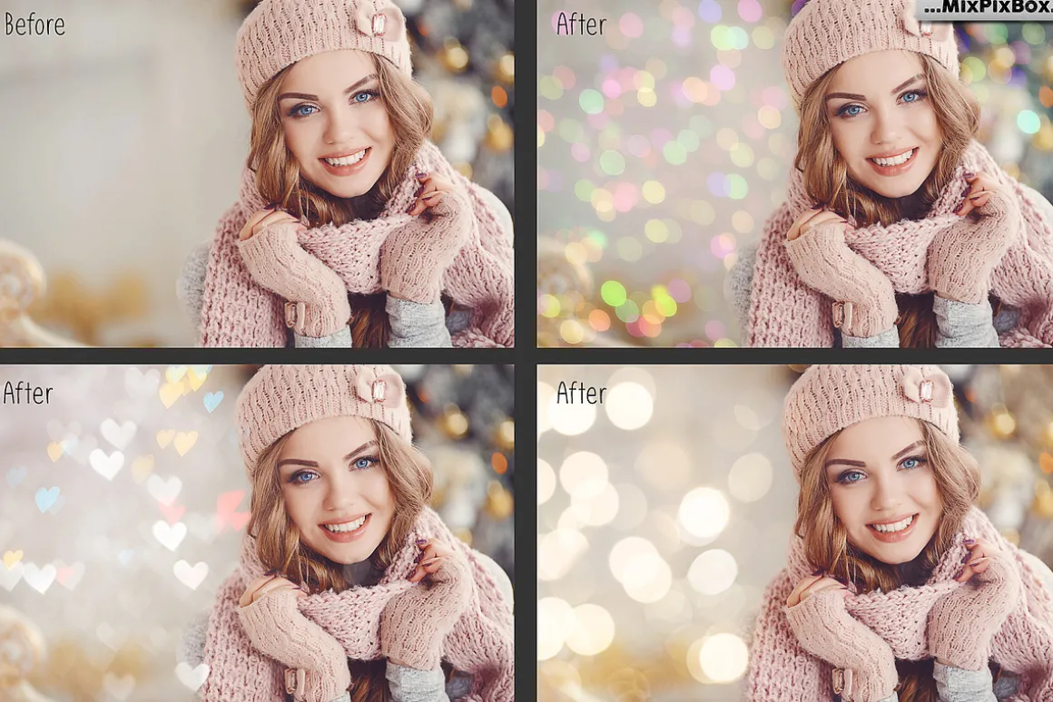 100 Bokeh Photo Overlays
