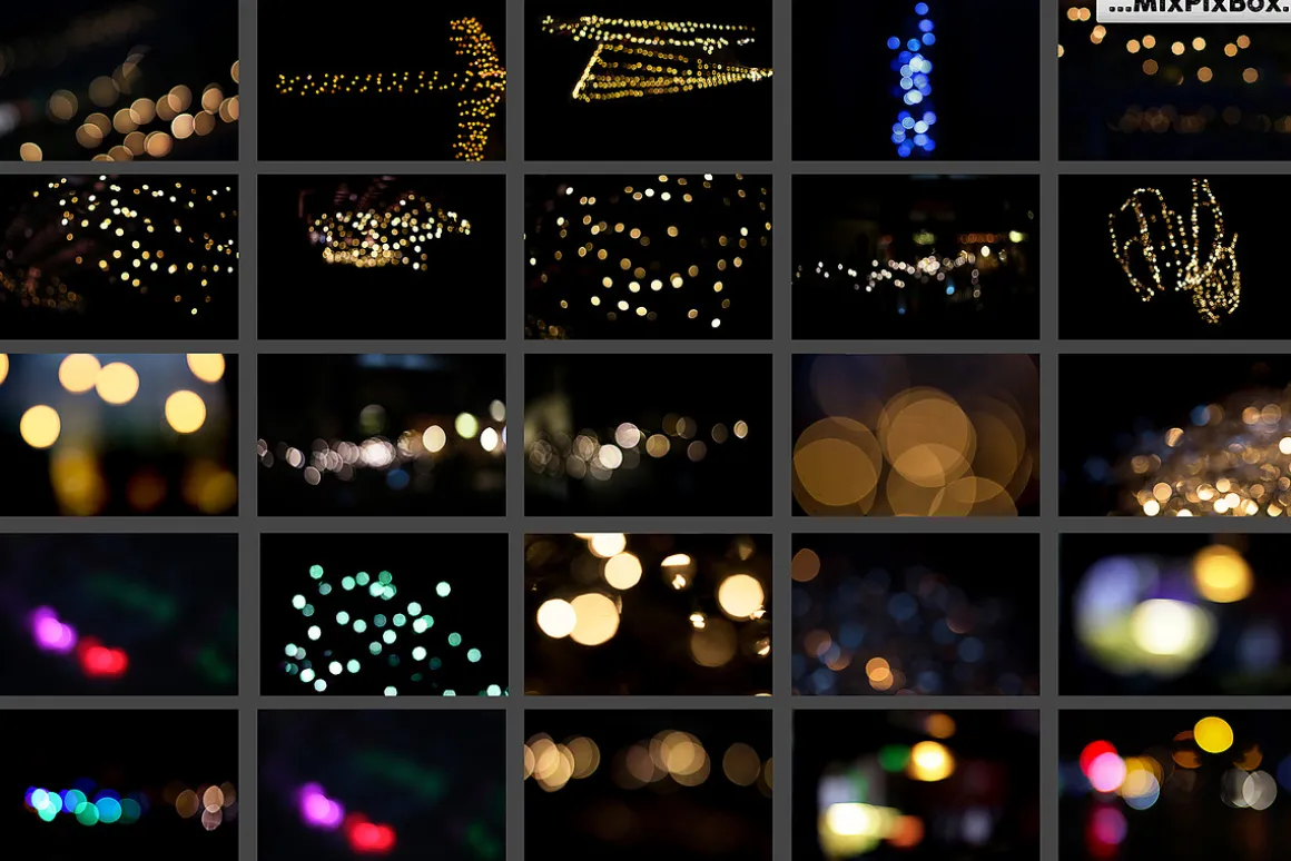 100 Bokeh Photo Overlays