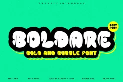 Boldare - Bubble Font