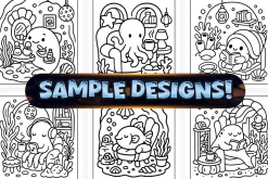 Bold Easy Ocean Home Coloring Pages