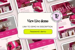 Bold Pink Faceless Coaching Template