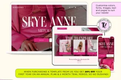 Bold Pink Faceless Coaching Template