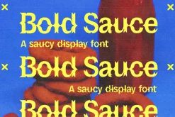 Bold Sauce Display Font