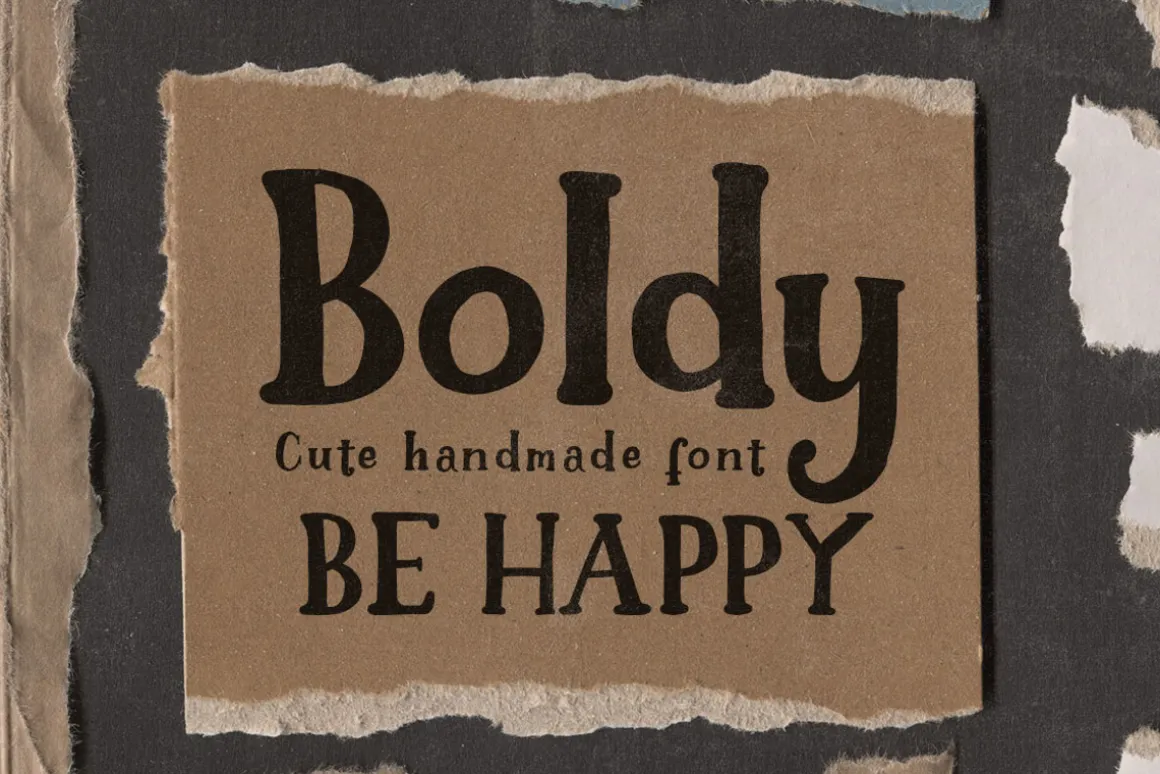 Boldy - Cute Handwritten Font