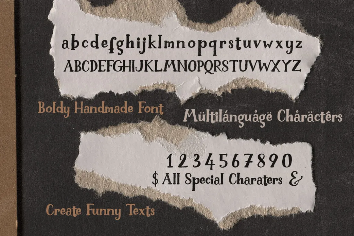 Boldy - Cute Handwritten Font