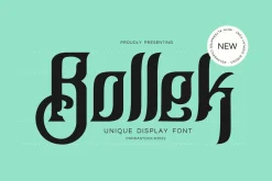 Bollek - Ornate Blackletter Font