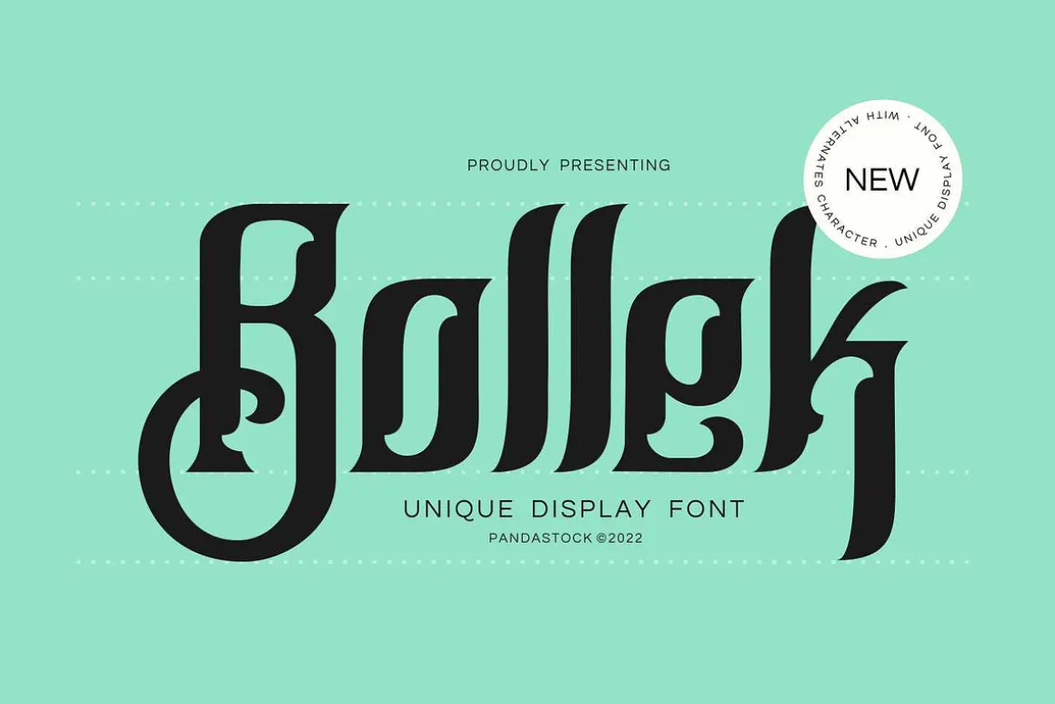 Bollek - Ornate Blackletter Font