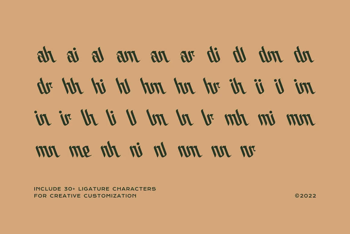 Bolliamih - Medieval Script Font