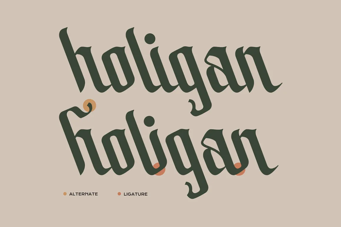 Bolliamih - Medieval Script Font