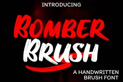 Bomber Brush Font SALE
