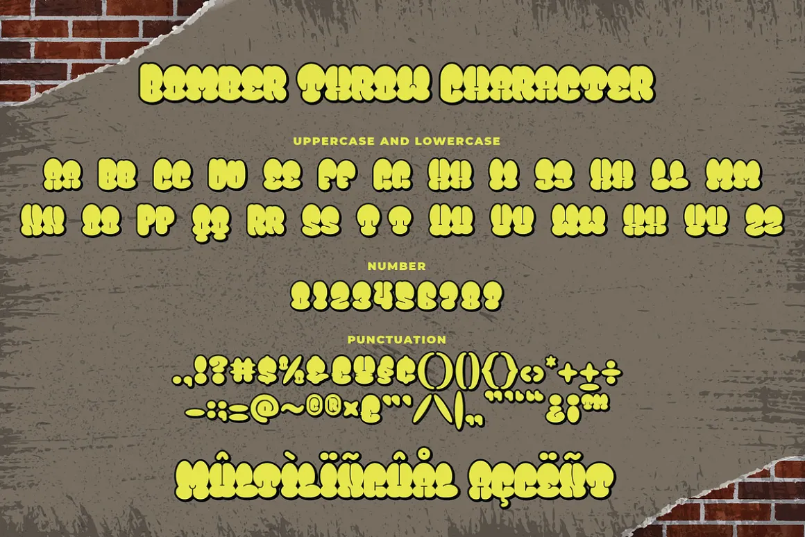 Bomber Throw Graffiti Font