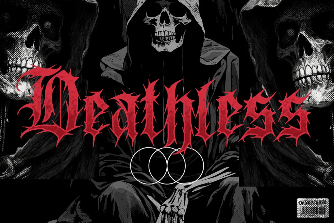 BONES Blackletters Gothic Display